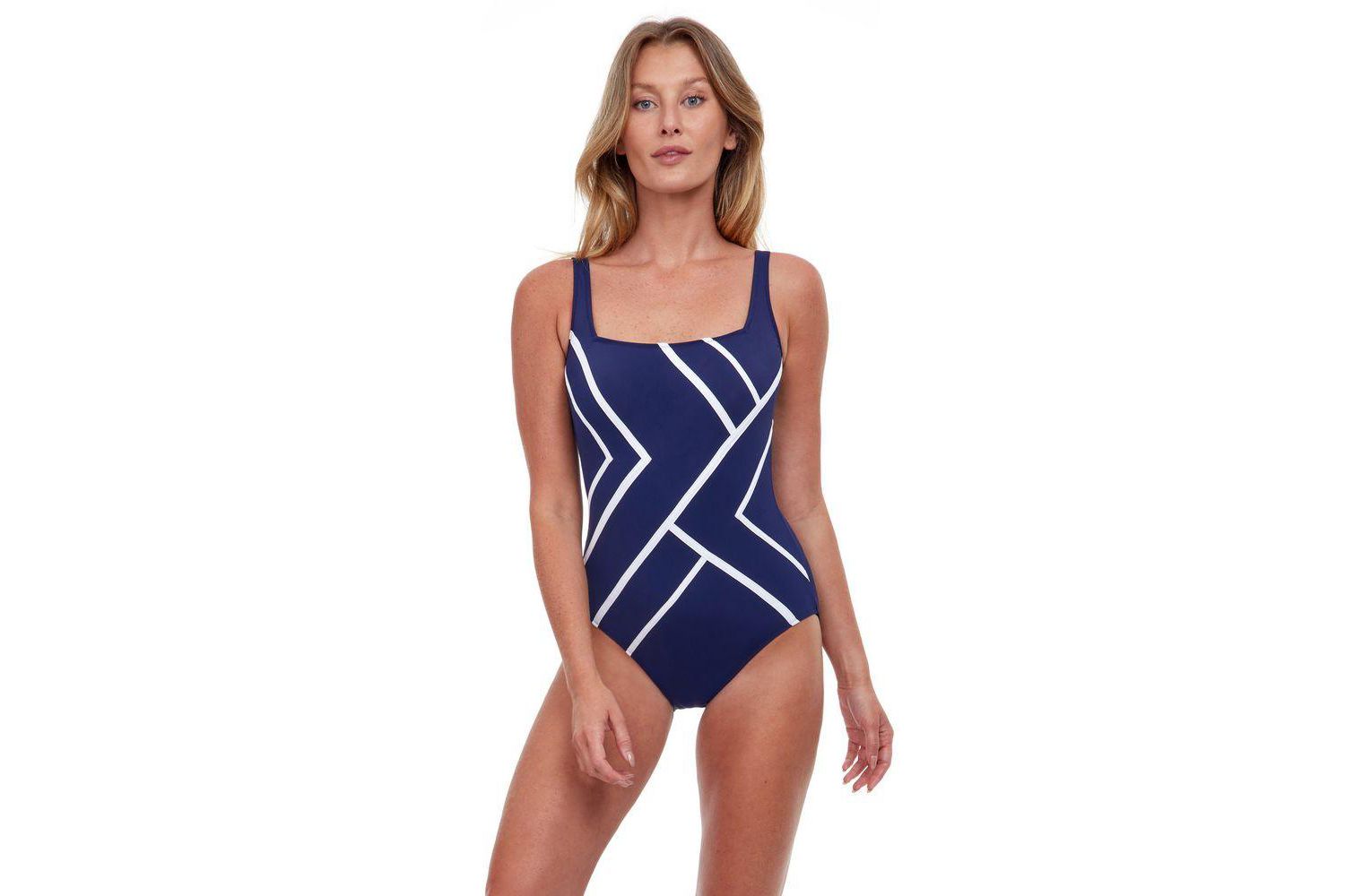 Womens Mirage Full Coverage Square Neck One Piece Swimsuit