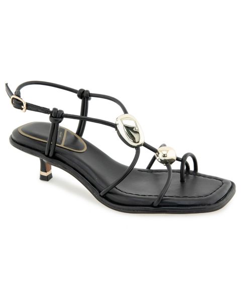 Женские сандалии Kenneth Cole New York Gemma Strappy Dress Sandals, цвет: Чёрный гладкий