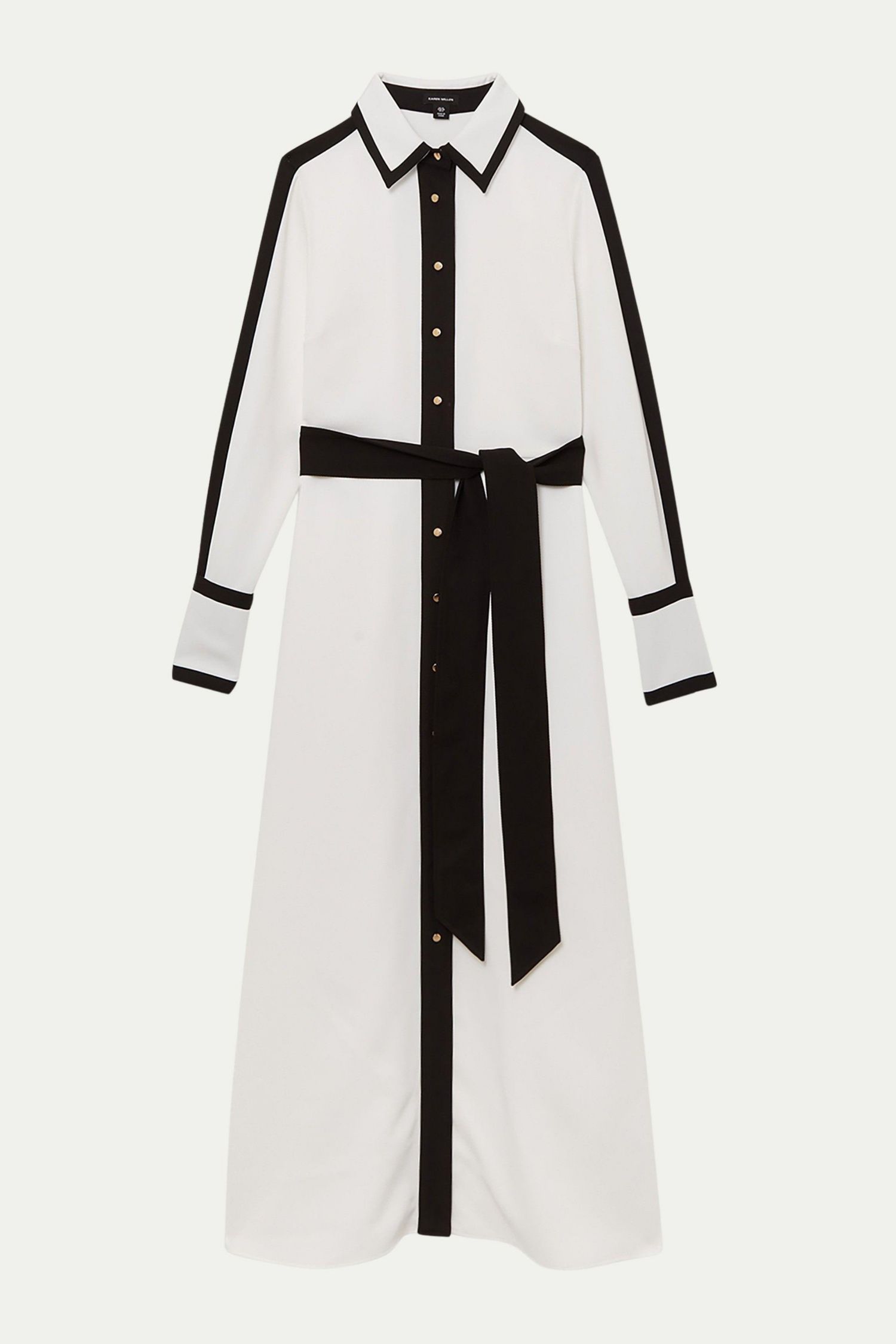 Women's Belted Midi Shirt Dress