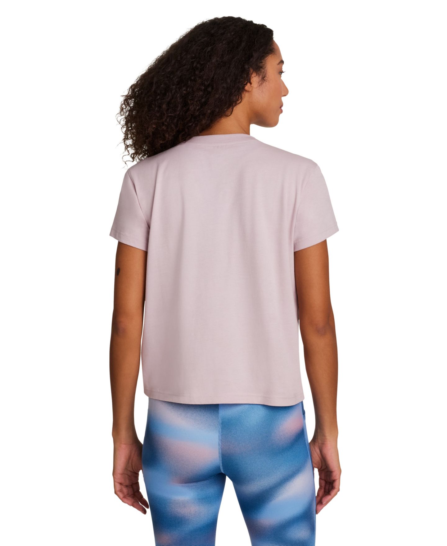 Женская футболка Reebok Short-Sleeve Crew Neck Pull-On, цвет: Розовато-лиловый — фото 5