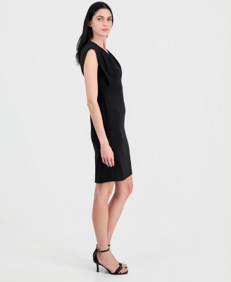 Women's Pleated-Bodice Sheath Dress