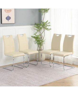 Streamdale Modern  PU Dining Chair (Set of 4