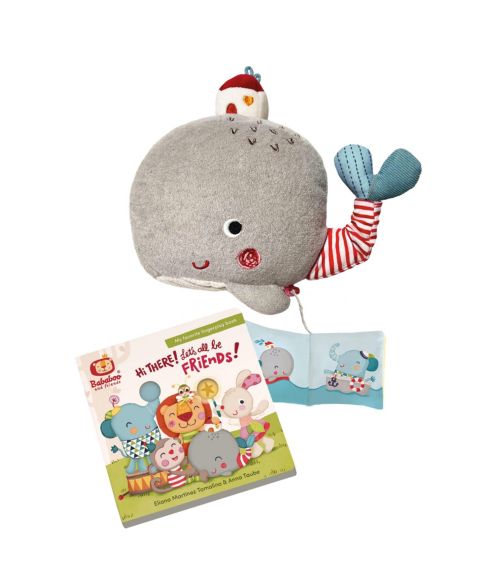 Детские мягкие игрушки Bababoo and friends Wilma Whale Book & Plush Set, 2-Piece, цвет: Open Miscellaneous