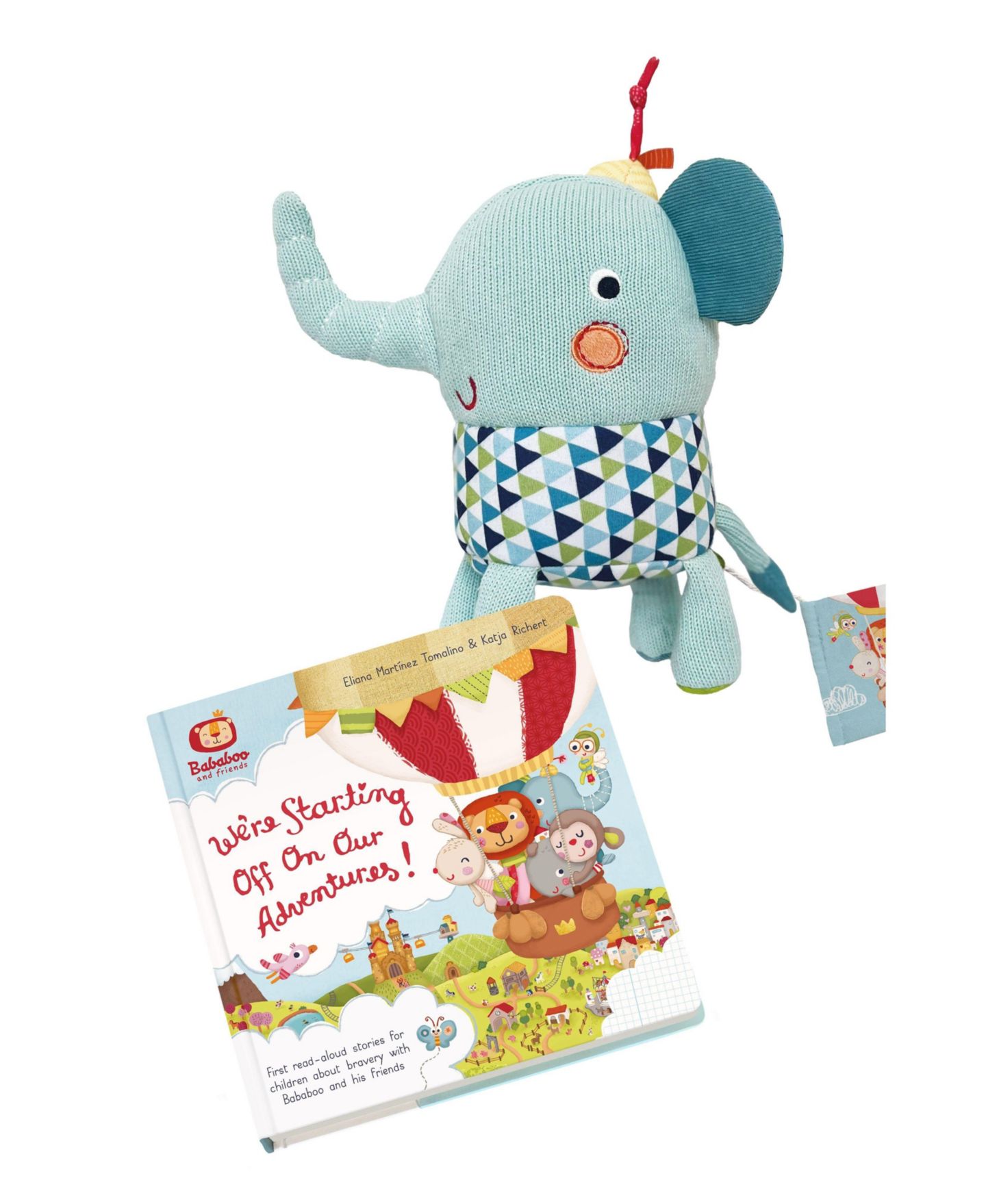 Детские мягкие игрушки Bababoo and friends Lolo Embroidered Board Book and Plush, 2-Piece Set, цвет: Разноцветный — фото 1