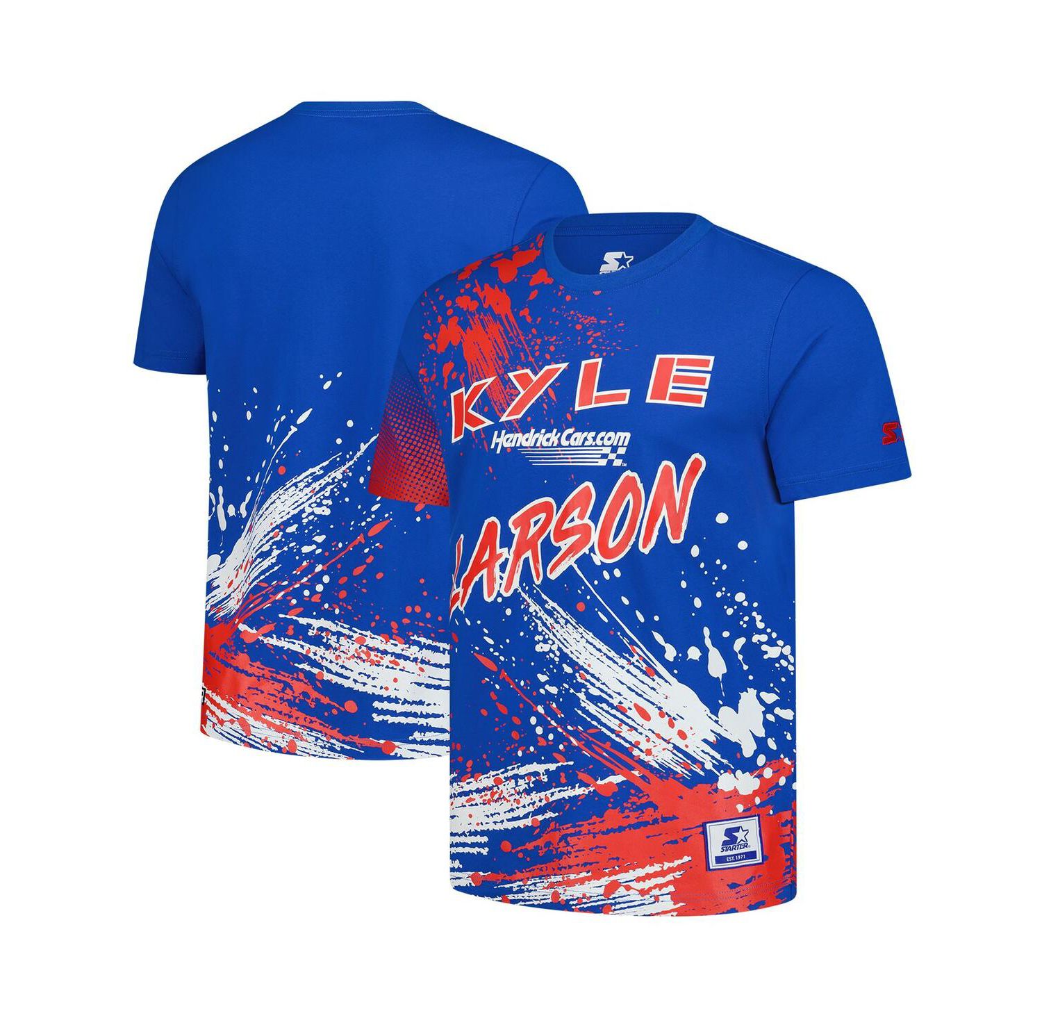 Men's Royal Kyle Larson Touchdown Extreme T-Shirt