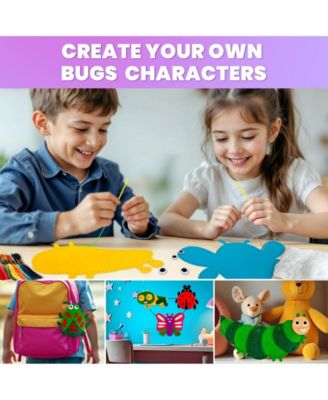 Kids Crafts Ages 4-8 DIY Beginner Needle and Thread Kit - 12 Sewing Kit Basic