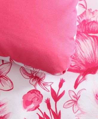 Sketch Toile Microfiber 5-Pc. Comforter Set, Full/Queen