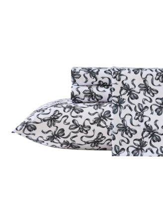 Ballet Bows Microfiber 4-Pc. Sheet Set, Full