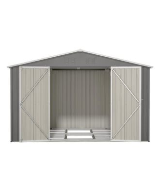 Streamdale 10x8 FT Outdoor Tool Storage Shed, All Weather Metal Shed