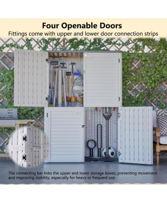 Streamdale Rust Proof Resin Garden Equipment Storage - Weatherproof, Spacious, UV Resistant