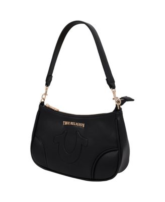 Trapunto Logo Shoulder Bag
