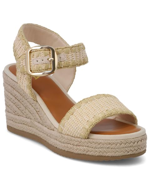 Женские сандалии MIA Beverlee Raffia Espadrille Wedge, цвет: Костяной