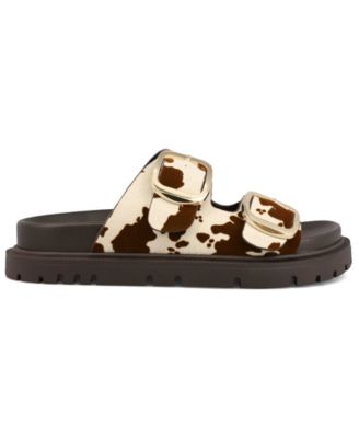 Women's Gen Double Buckle Flat Slide Sandals