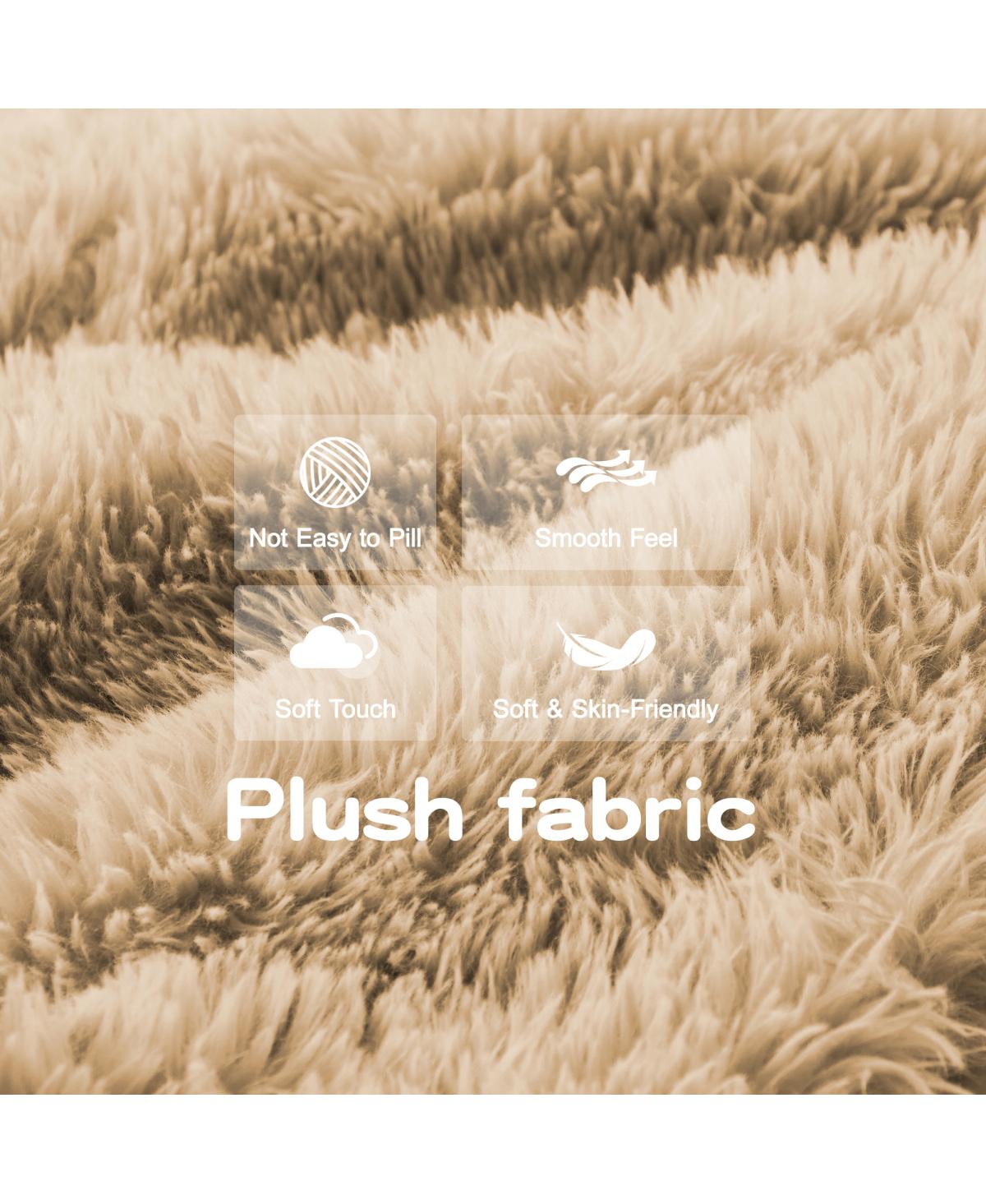 Streamdale Furniture L-Shaped Soft Fluffy Plush Modular Sectional Sofa