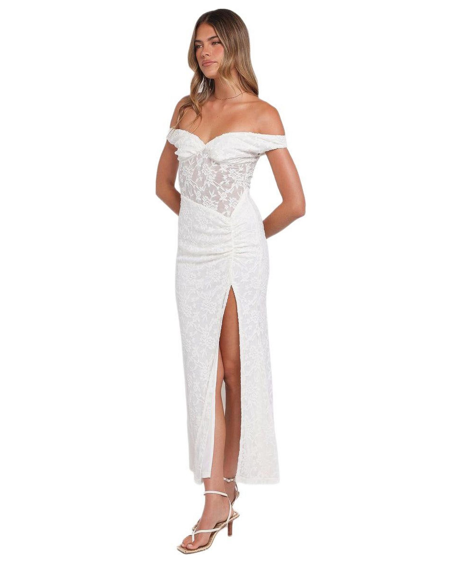 Women's Pascha Off Shoulder Lace Maxi Dress