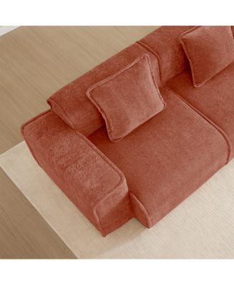 Cloud-Like Boneless Velvet Sofa with Premium Foam Support