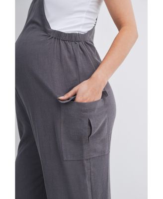 Maternity Straight Leg Adjustable Overalls