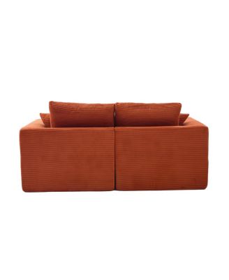 Modular Sectional Sofa Cloud Couch, Comfy Modern 2 Seater with Removable Cushion Covers