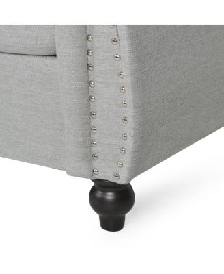 Chesterfield Velvet Sofa with Button Tufting & Nailhead Accents