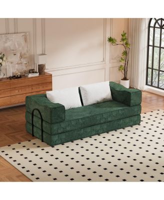 King Size Folding Sofa Bed with 2 Pillows