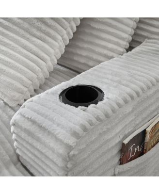 Streamdale Compressible double chaise lounge with cupholders - No Assembly Required