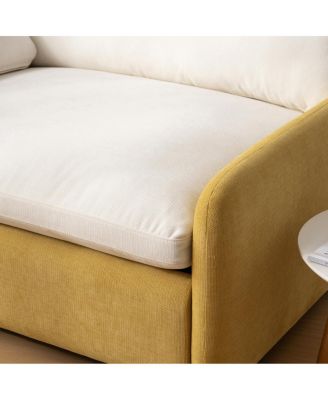 Oversized Chenille Sofa Chair, Wide Seat Accent Chair, Modern Upholstered Armchair