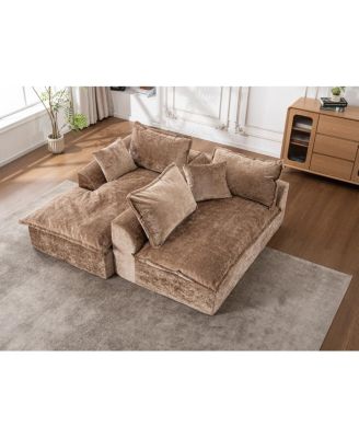 103" Cloud Sectional Couch with L-Shape Chaise, Modern Modular Sofa