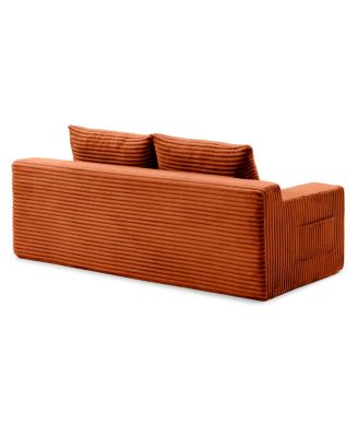 Memory Foam Cloud Loveseat Sofa, 2-in-1 Convertible Folding Couch Bed