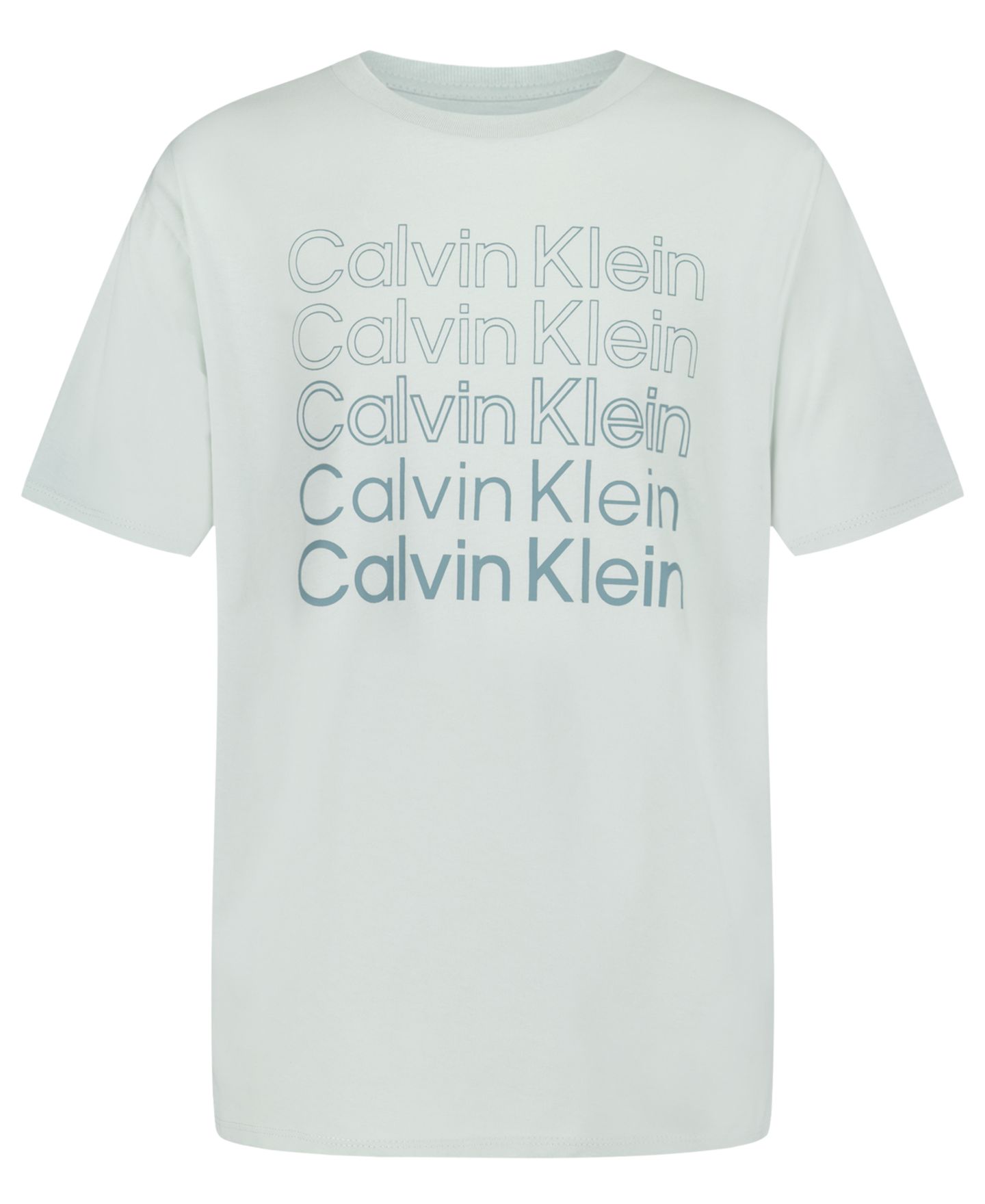 Футболка Calvin Klein Levels Short-Sleeve для мальчиков, цвет: Мятный — фото 1