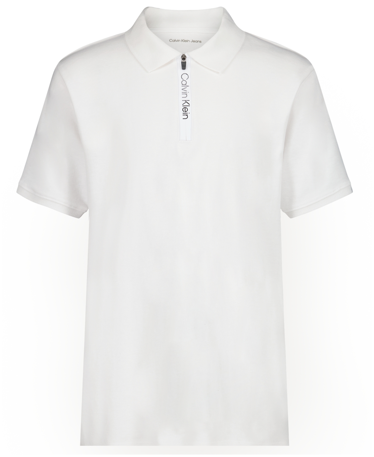 Calvin Klein Boys' 8-20 Short-Sleeve Polo Shirt - White