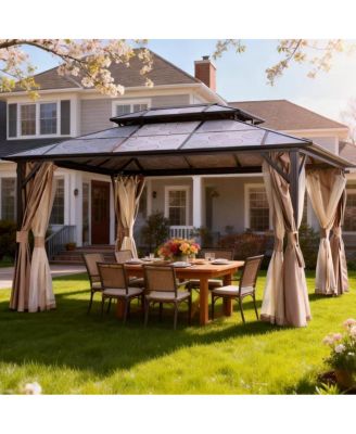 aluminum double-top sun canopy