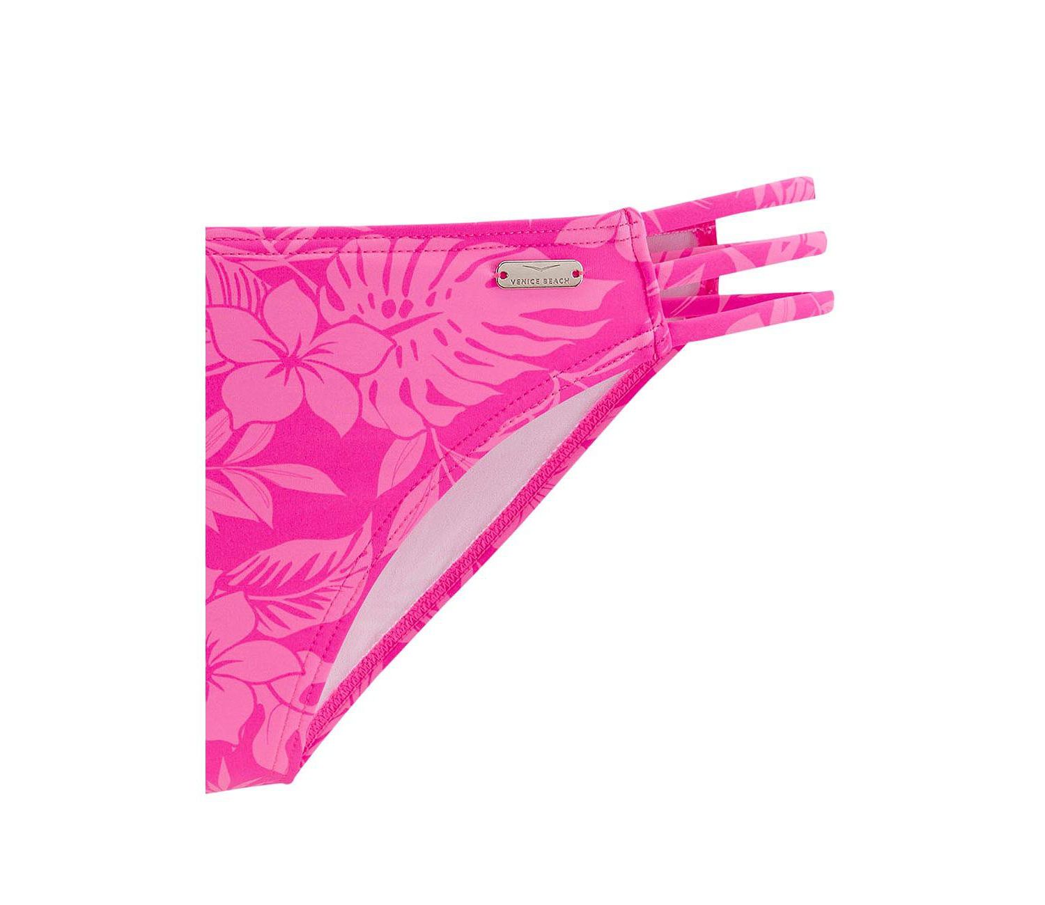 Women's Floral Print Strappy Classic Bikini Botto Swim Bottom