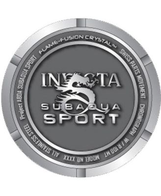 Men's 1528 Subaqua Noma IV Quartz Chronograph Black Dial Watch