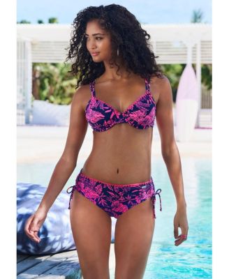 Women's Tropical Underwire Bikini Swimsuit Top Bra Sizing