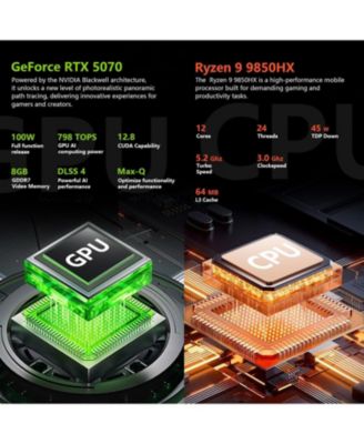 Radiant S 16 Gaming Laptop 16" WQXGA Non-touch 300Hz AMD Ryzen 9 9850HX NVIDIA GeForce RTX 5070 32GB DDR5 2TB SSD Windows 11 Home