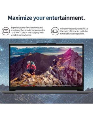 IdeaPad 1 15.6" Traditional Laptop Intel Pentium Silver N6000 12GB RAM Intel UHD Graphics 128GB eMMC + 256GB SSD Windows 11 Home