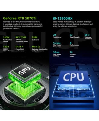 Radiant 16 Gaming Laptop 16" WQXGA Intel Core i9-13900HX 32GB RAM NVIDIA GeForce RTX 5070 Ti 1TB SSD Storage Windows 11 Home