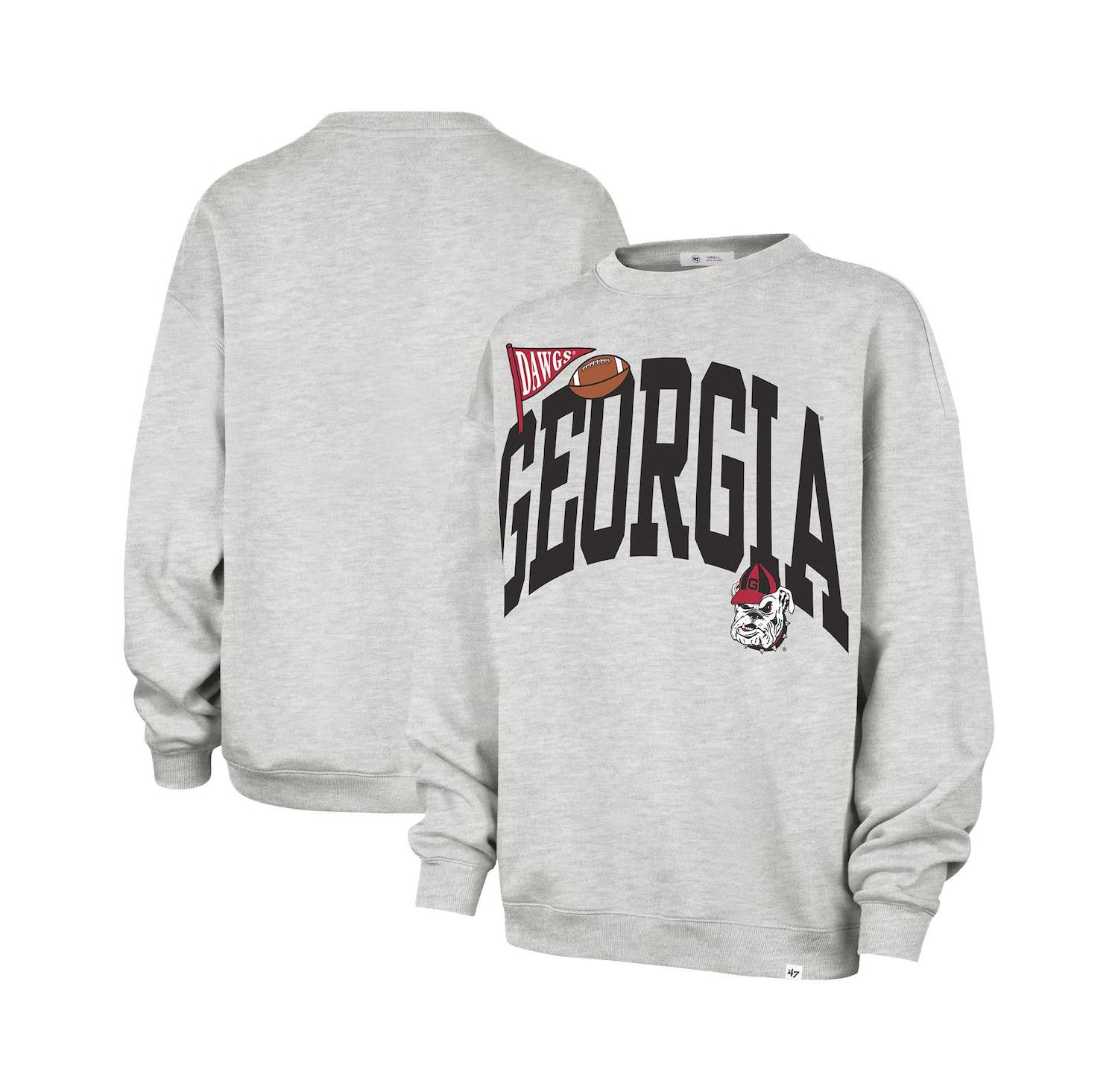 Women's Gray Georgia Bulldogs Icon Fleece Sweatshirt