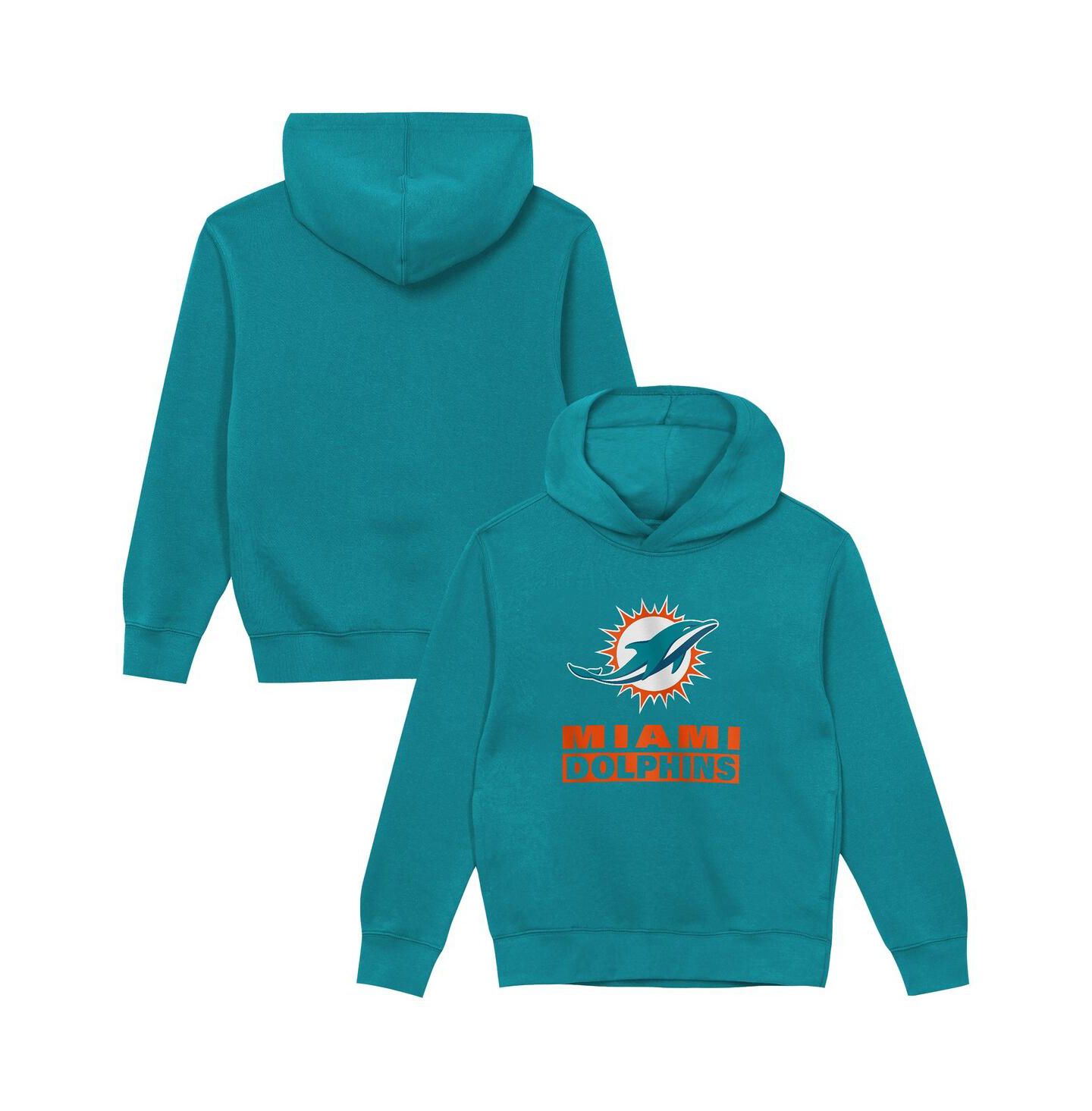 Худи Outerstuff Aqua Miami Dolphins Back to Basics для мальчиков-малышей — фото 1