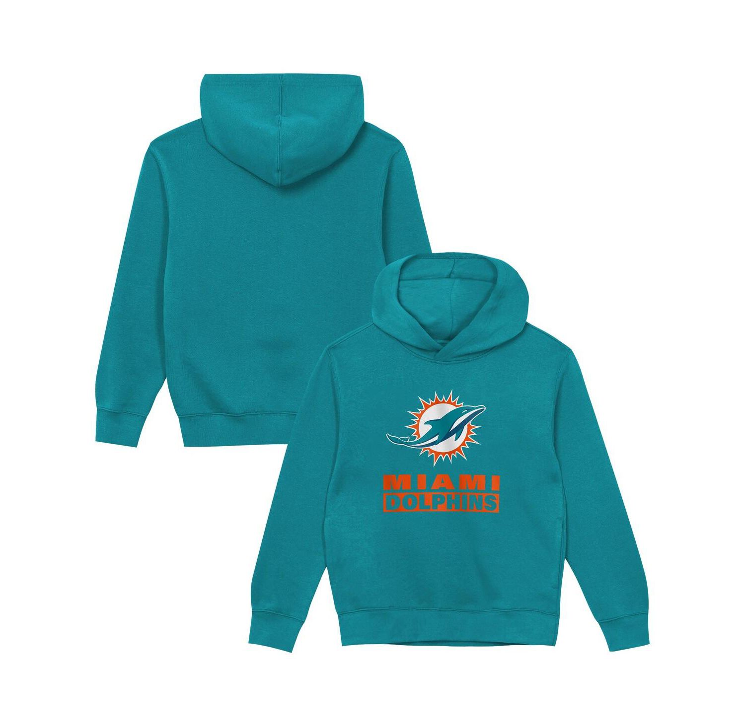 Toddler Aqua Miami Dolphins Back to Basics Hoodie