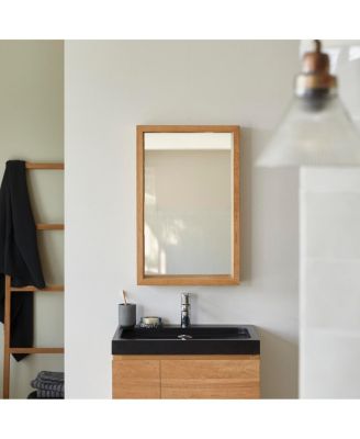 Easy Oak Wood Mirror