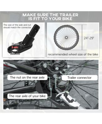Kids Elite 2-Seat Bicycle Trailer Steel w/ Water Resist Windows