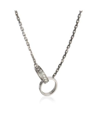 White Gold Diamond Love Necklace