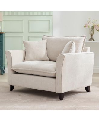 Oversized Armchair, Comfy Chair and a Half Sofa with Pillow