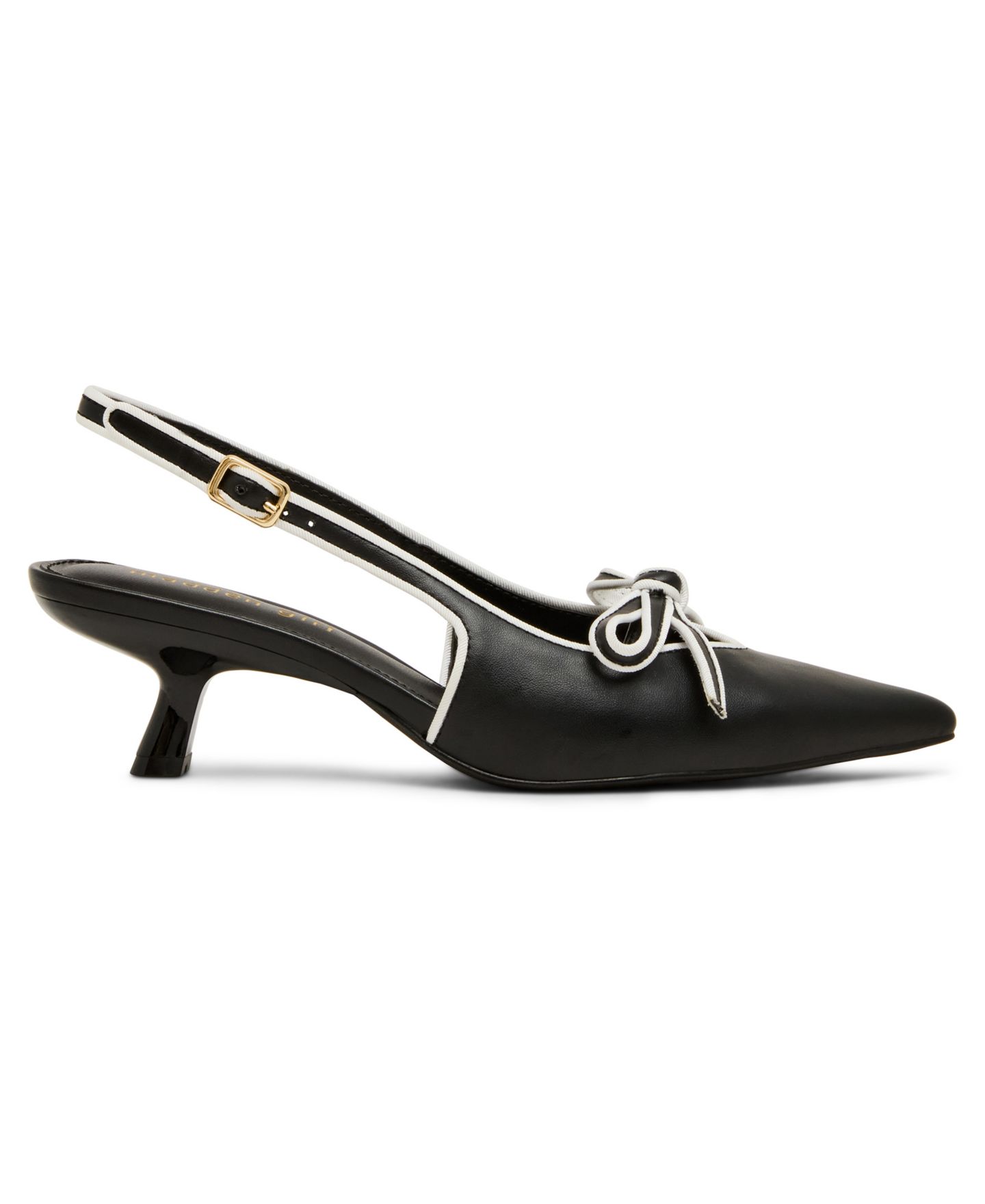 Женские туфли Madden Girl Kenny Bow Slingback Pumps, цвет: Чёрный разноцветный — фото 2