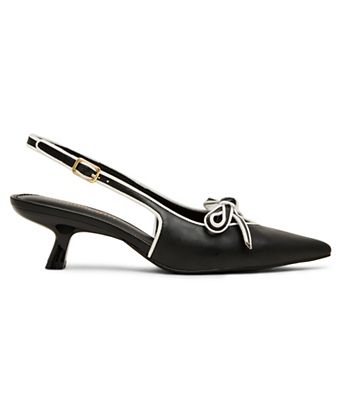 ladies black white dress shoes Embassy London USA Women's Harlowe Pointed Toe Flat - - Ballerinas Experience the fusion of tradition Metrocharm MC118 Men's Two Tone