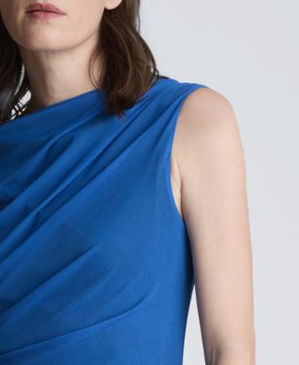 Women's Draped Detailed Modern Midi Dress