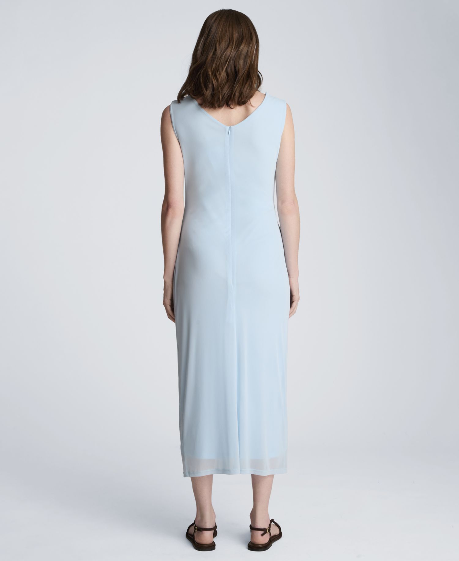 Women's Draped Detailed Modern Midi Dress