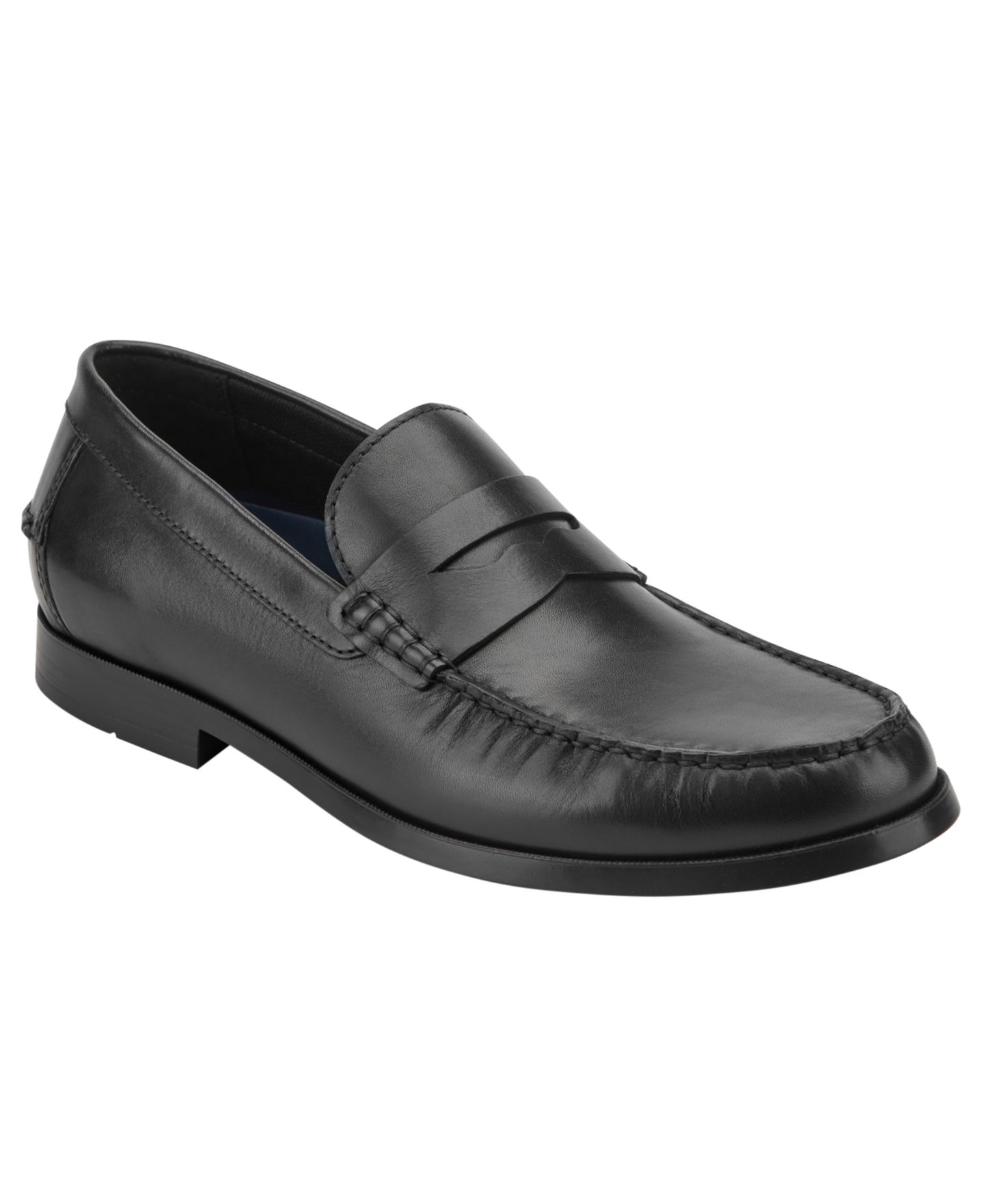 Мужские туфли Rockport Willcox Dress Slip-on Classic Penny, цвет: Чёрный кожаный — фото 1
