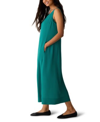 Women's & Plus Size Ballet Neck Maxi Dress